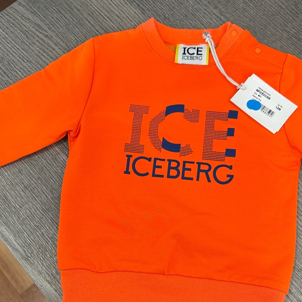 Iceberg Kids Bright Orange Sweatshirt
